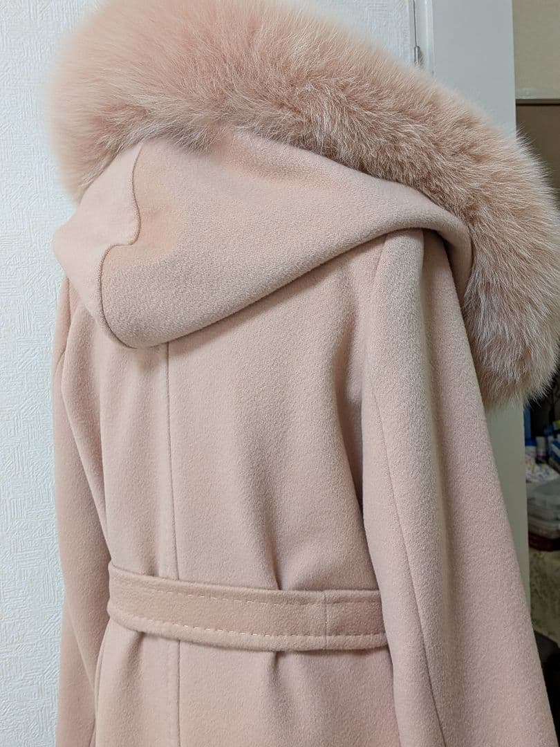 MaxMara ファーコート ベージュ系