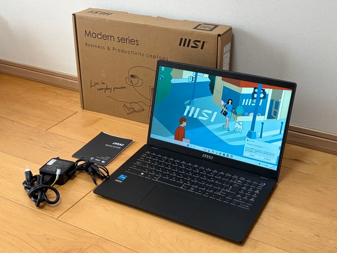 ほぼ未使用 MSI Modernシリーズ ノートPC 本体