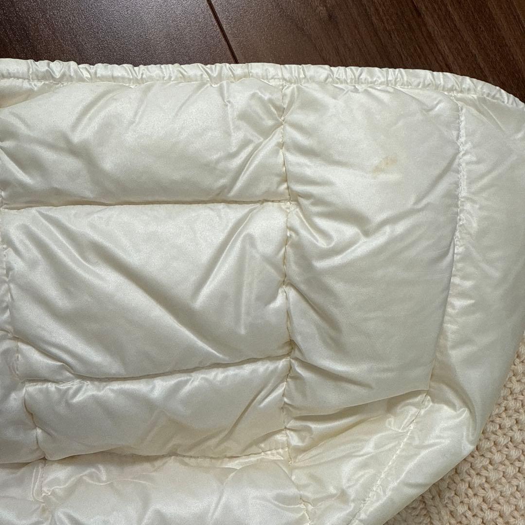 えむ　MONCLER フード付きダウンジャケット アイボリー