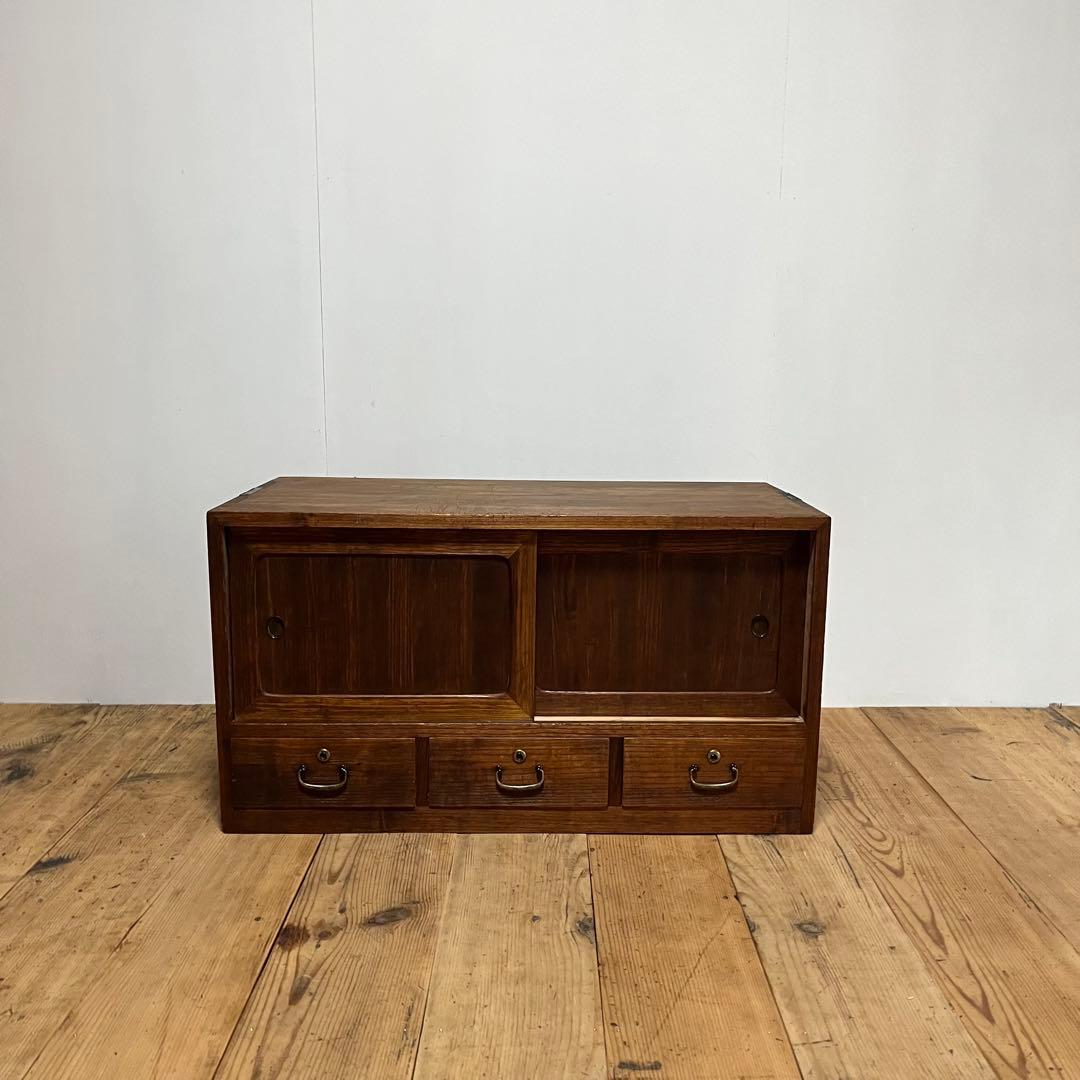 アンティーク タンス チェスト テレビ台 ローボード 展示台 無垢材 z723