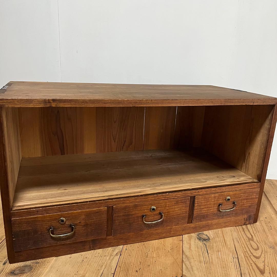 アンティーク タンス チェスト テレビ台 ローボード 展示台 無垢材 z723