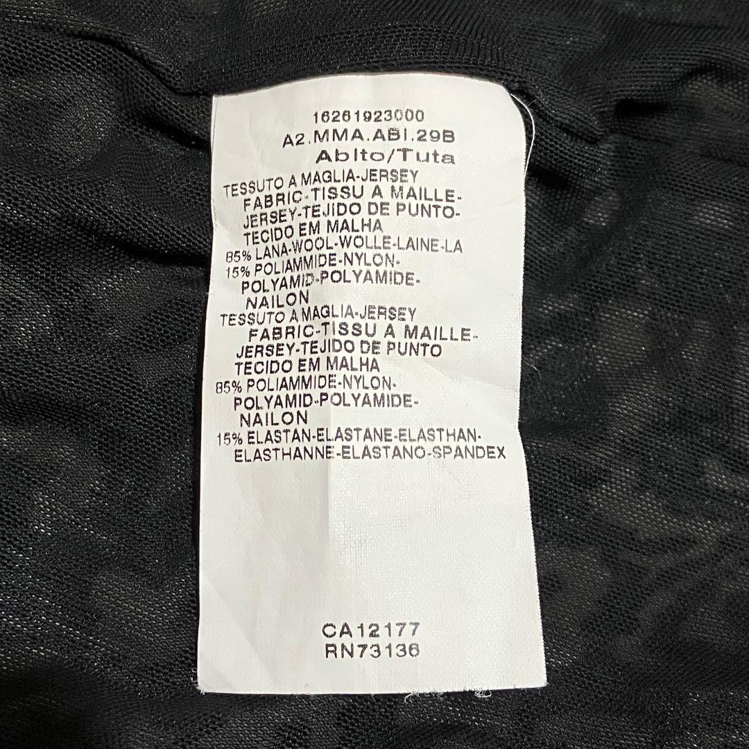 白タグ マックスマーラ カシュクール総柄ワンピース ４２ ウール