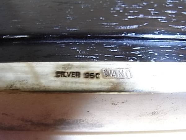 ◆1950年代 未使用 箱付！銀座 和光 シルバー製（銀製）タバコケース＆灰皿