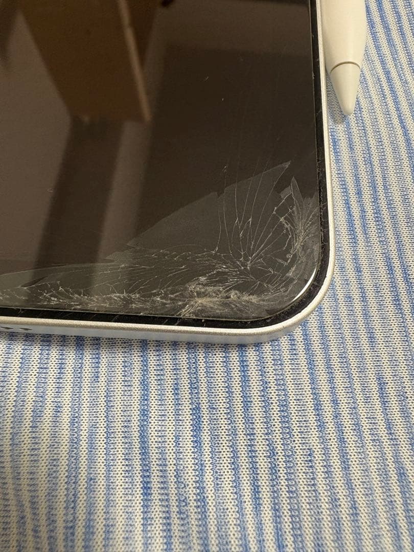 iPadpro11第3世代手帳型カバーApple Pencil（画面にヒビあり）