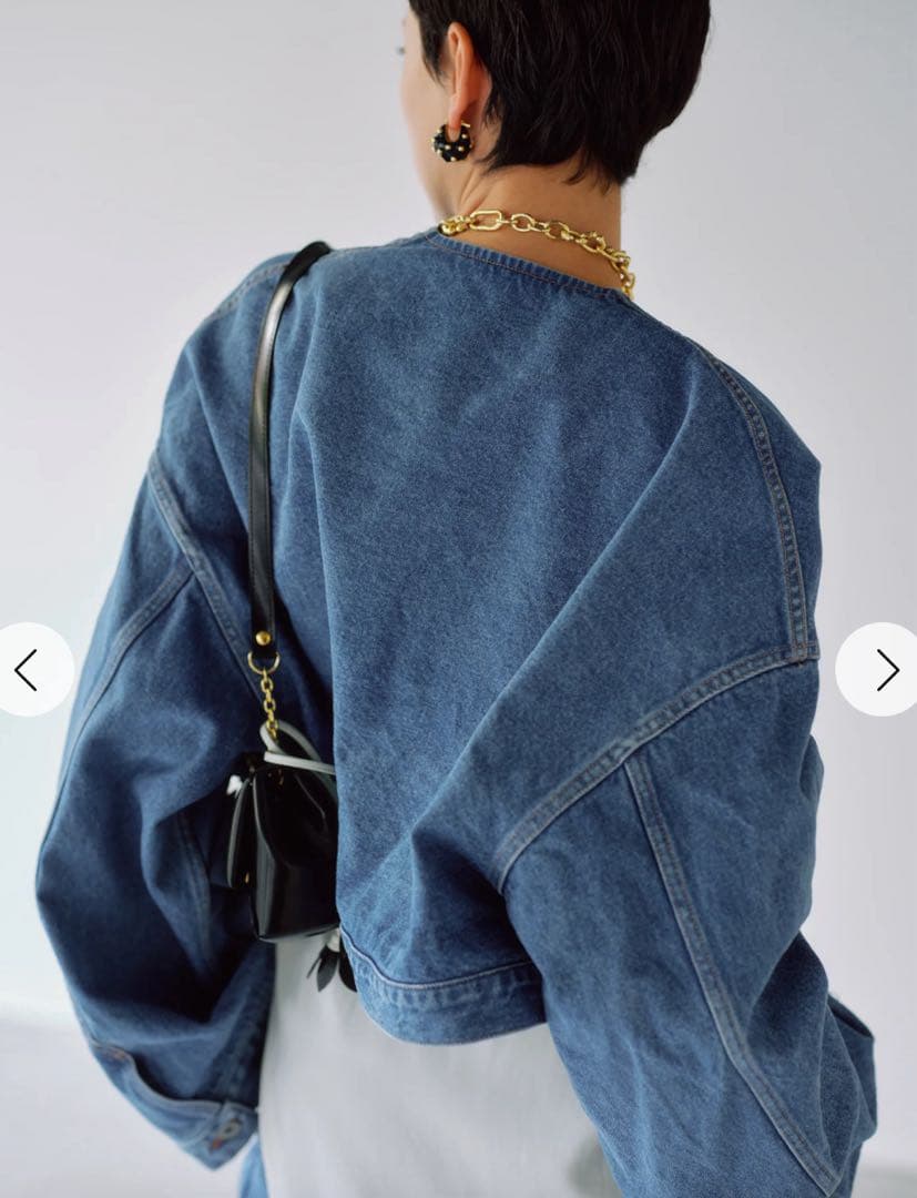 CHIEKO+ チェコプラス 新品タグ付　デニムTEDDY ショートジャケット