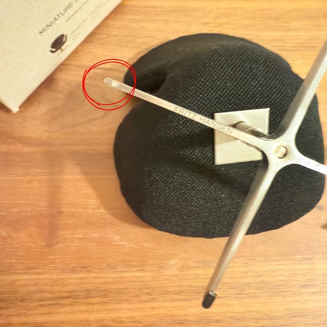 フリッツハンセン　スワンチェア　ミニチュア　ブラック