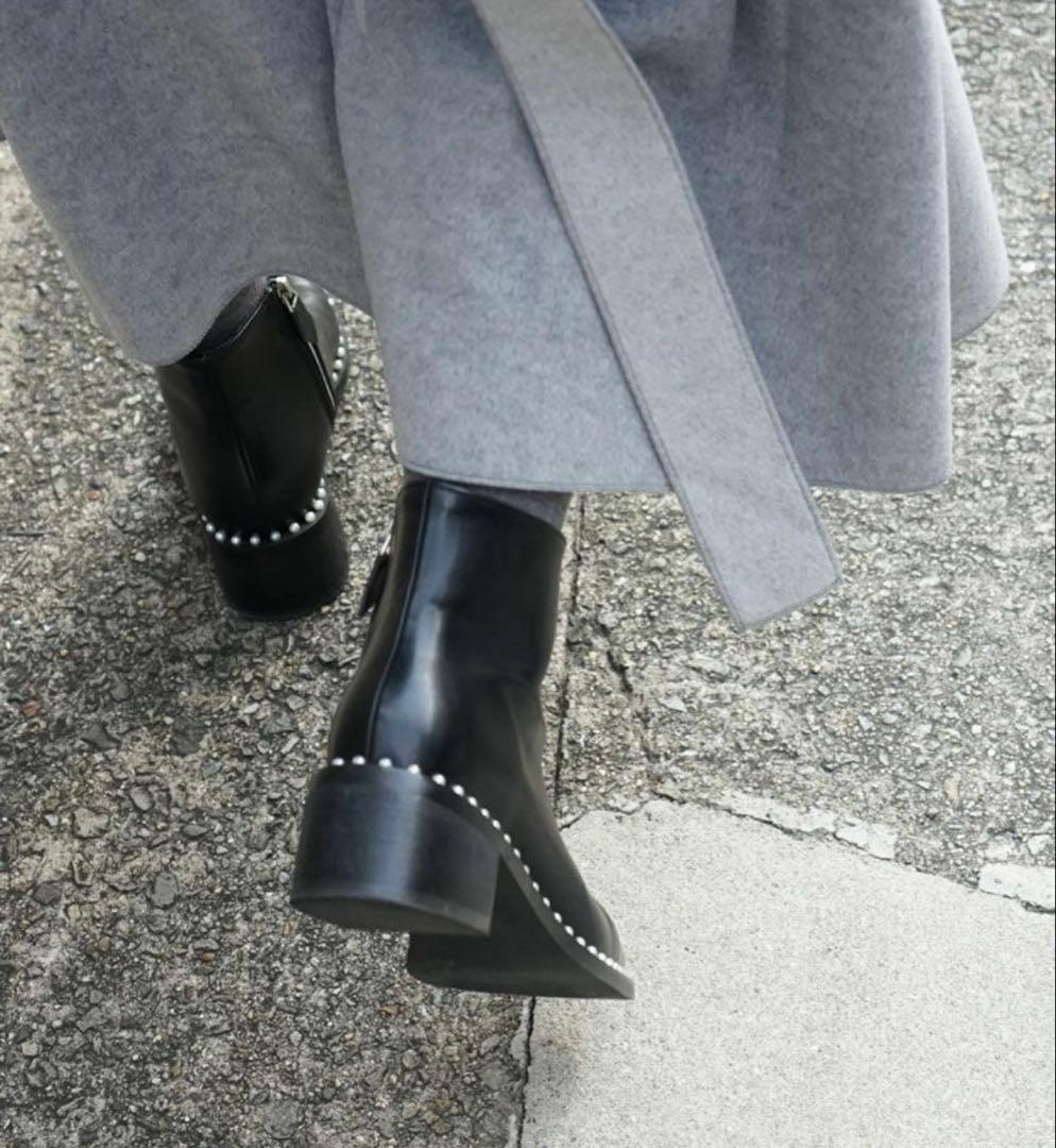 アキロン×DONOBANコラボ　パールショートブーツLサイズ