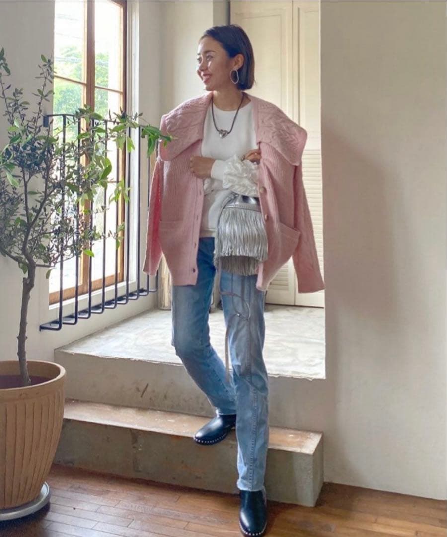 アキロン×DONOBANコラボ　パールショートブーツLサイズ