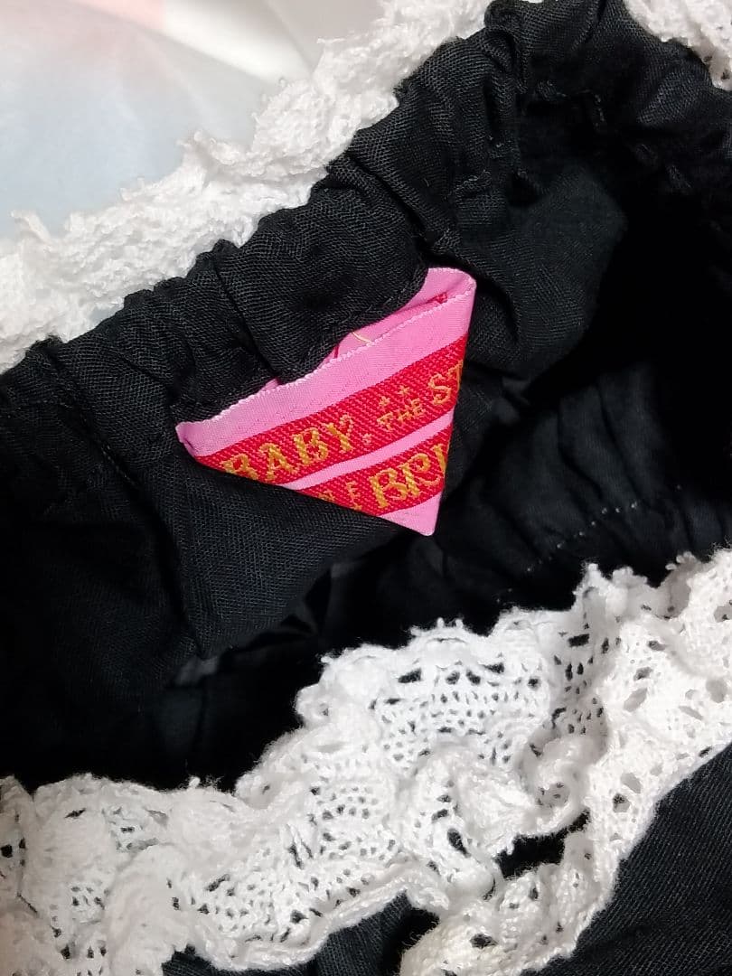 BABY シャーリングベビードールジャンパースカート 黒