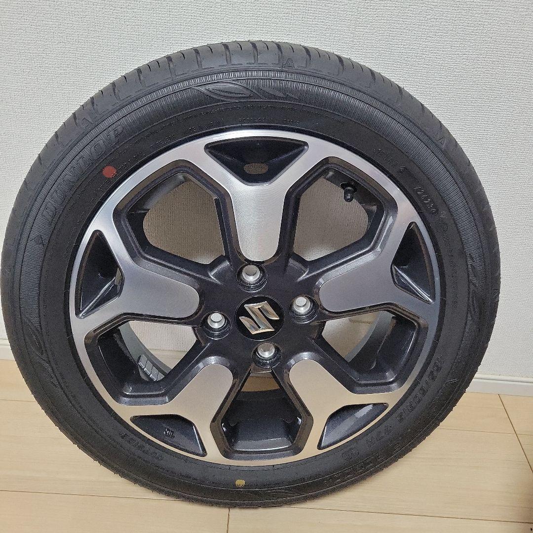 新車外し！スズキハスラー 15インチ 純正アルミホイール＆タイヤ 1台分（4本）
