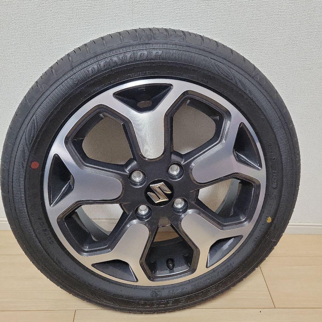 新車外し！スズキハスラー 15インチ 純正アルミホイール＆タイヤ 1台分（4本）