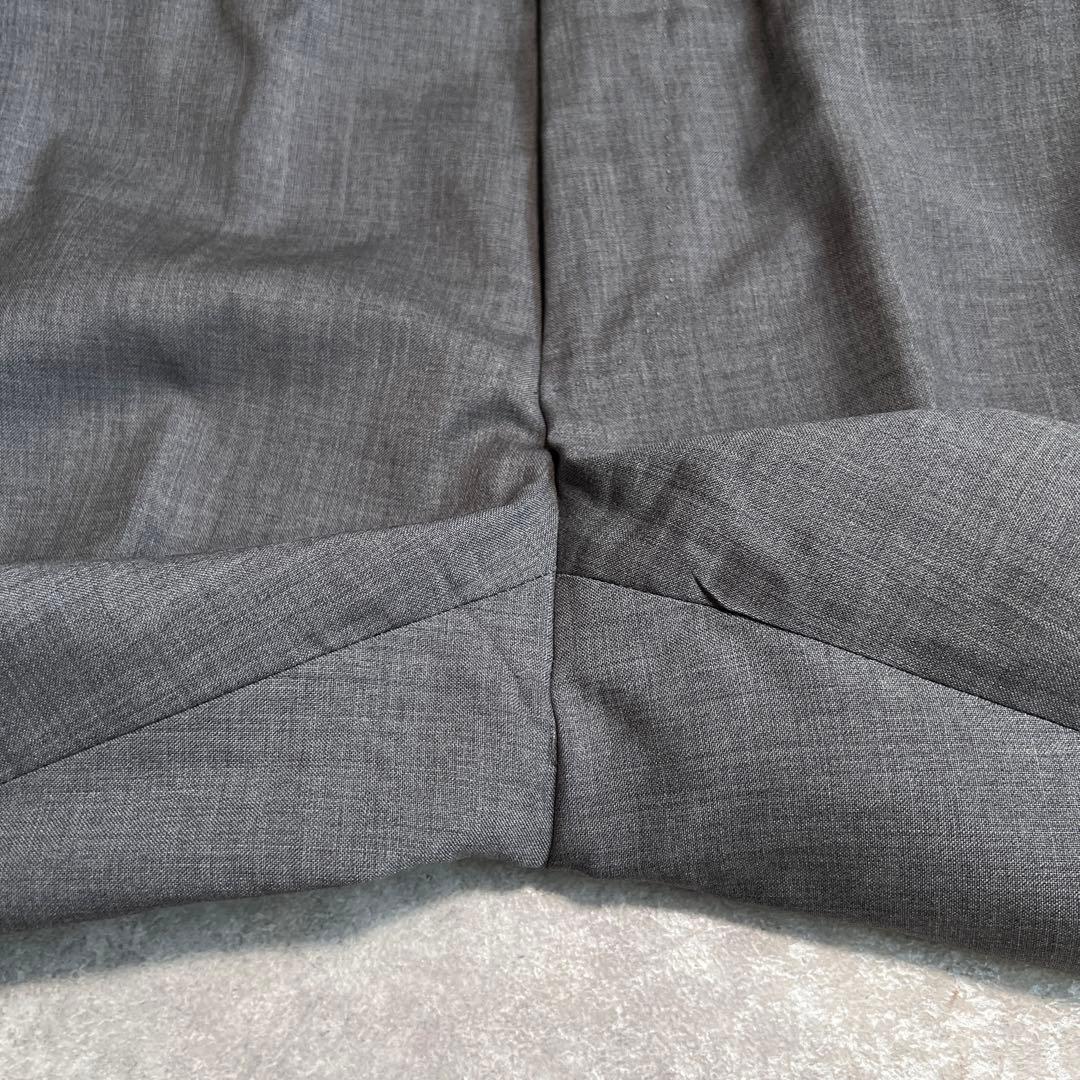 【極美品】INCOTEXインコテックス ウールスリムスラックス ライトグレー44