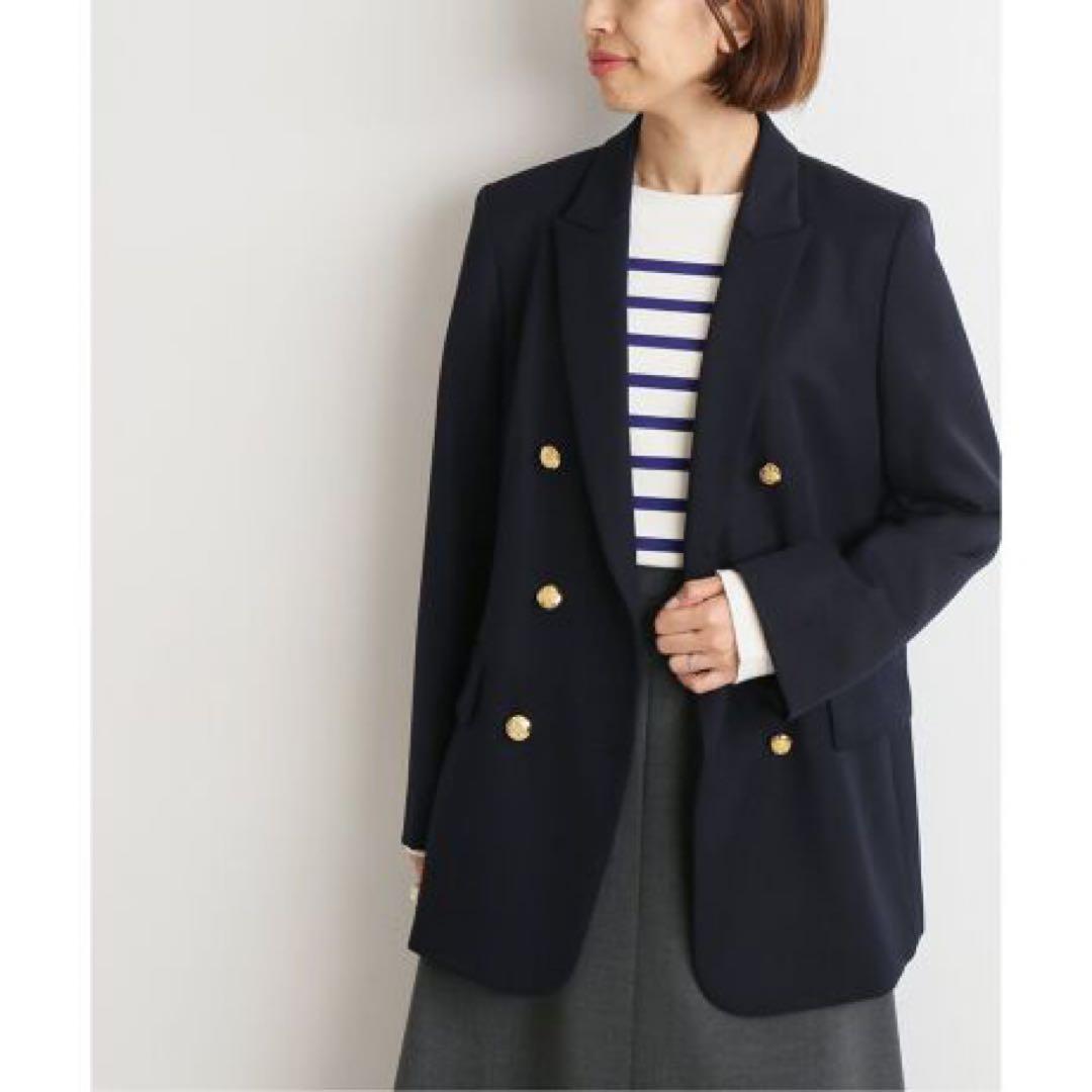 IENA maisonジャケット金ボタンネイビー38