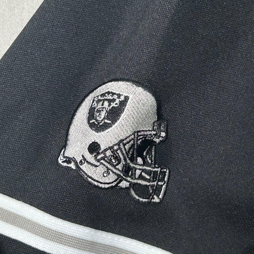 希少 NFL Raiders ベースボールシャツ 刺繍 ジャージ 黒