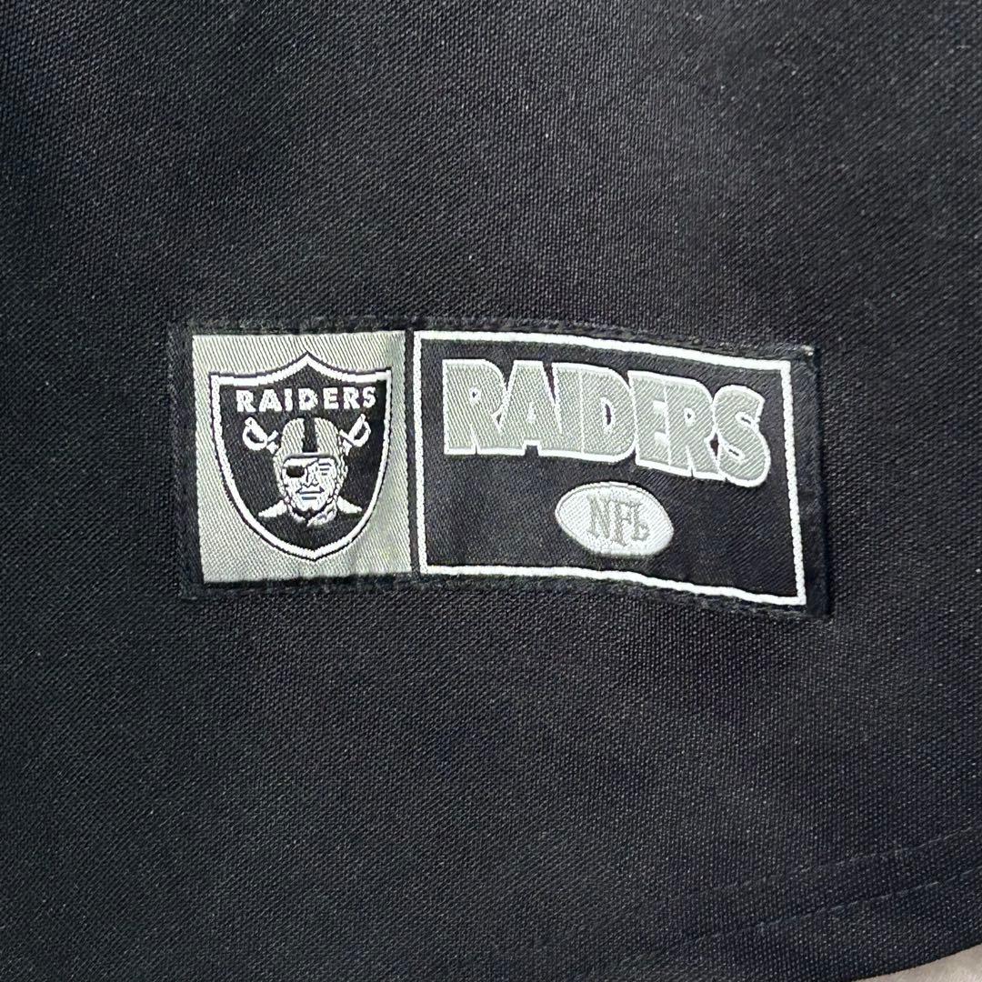 希少 NFL Raiders ベースボールシャツ 刺繍 ジャージ 黒