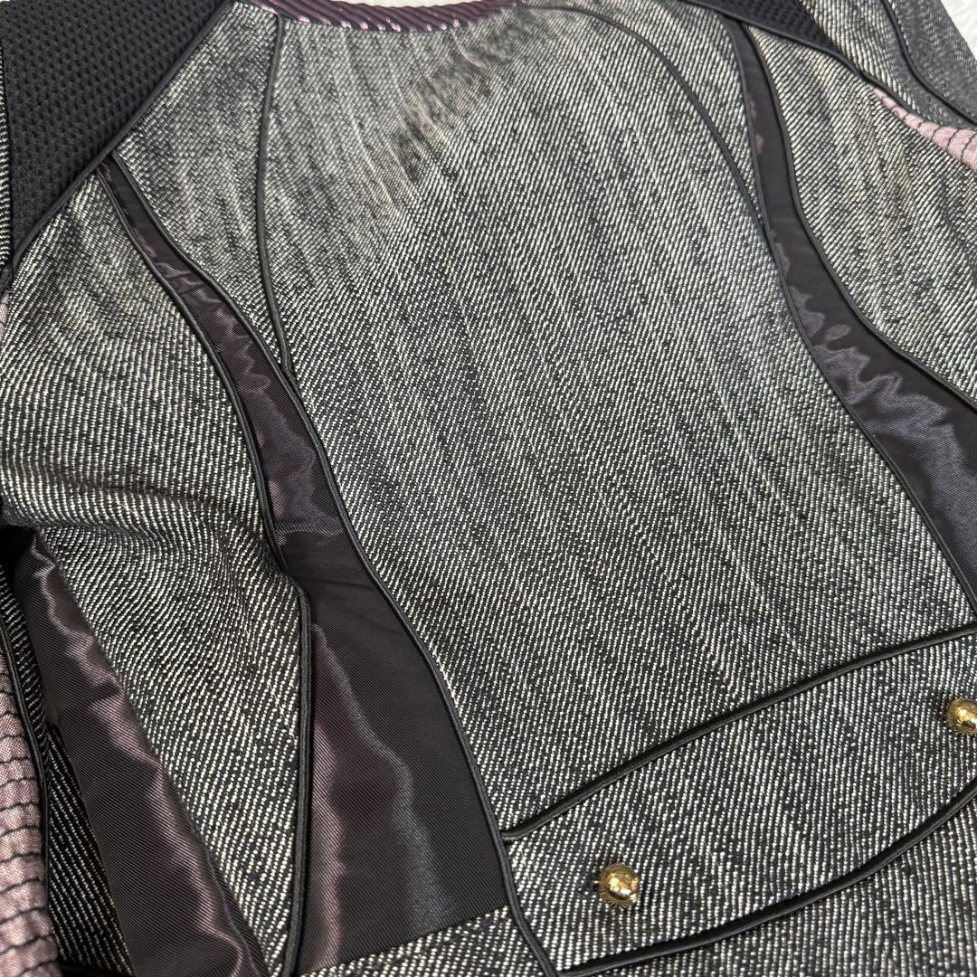 美品 LOUIS VUITTON モノグラム 異素材 切替 コルセットジャケット