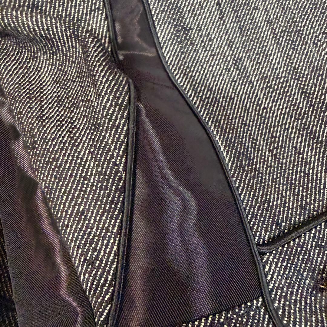 美品 LOUIS VUITTON モノグラム 異素材 切替 コルセットジャケット