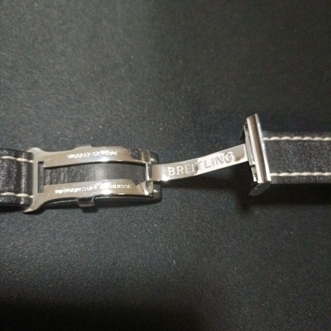 て*ん様 BREITLING レザー ベルト 黒