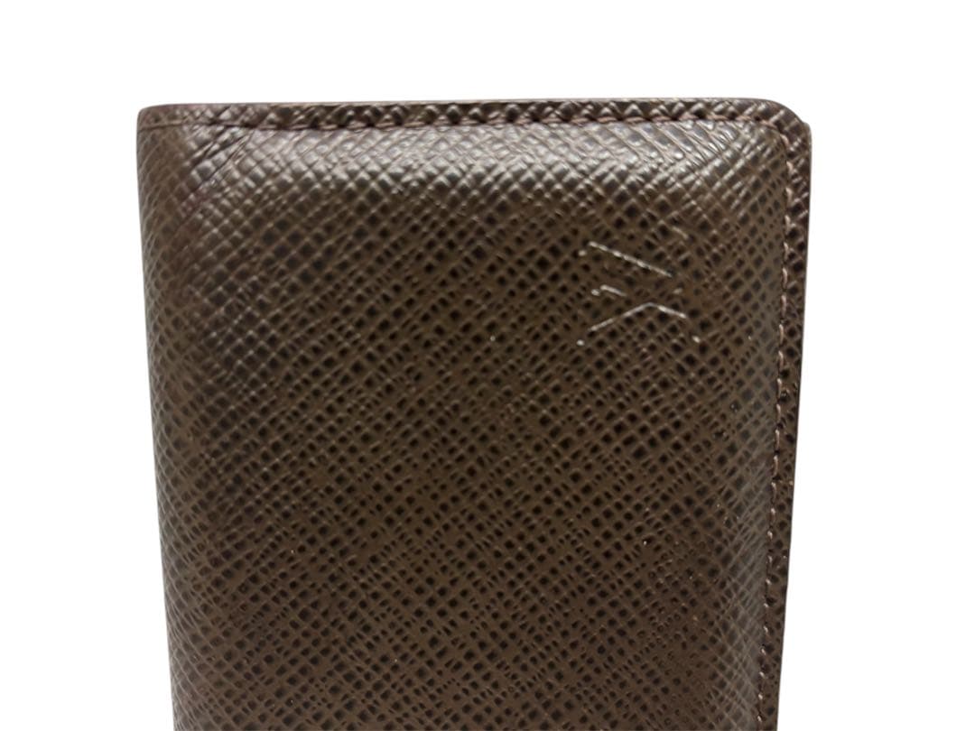 (美品)Louis Vuitton タイガ　ダークブラウン名刺入れ　カ