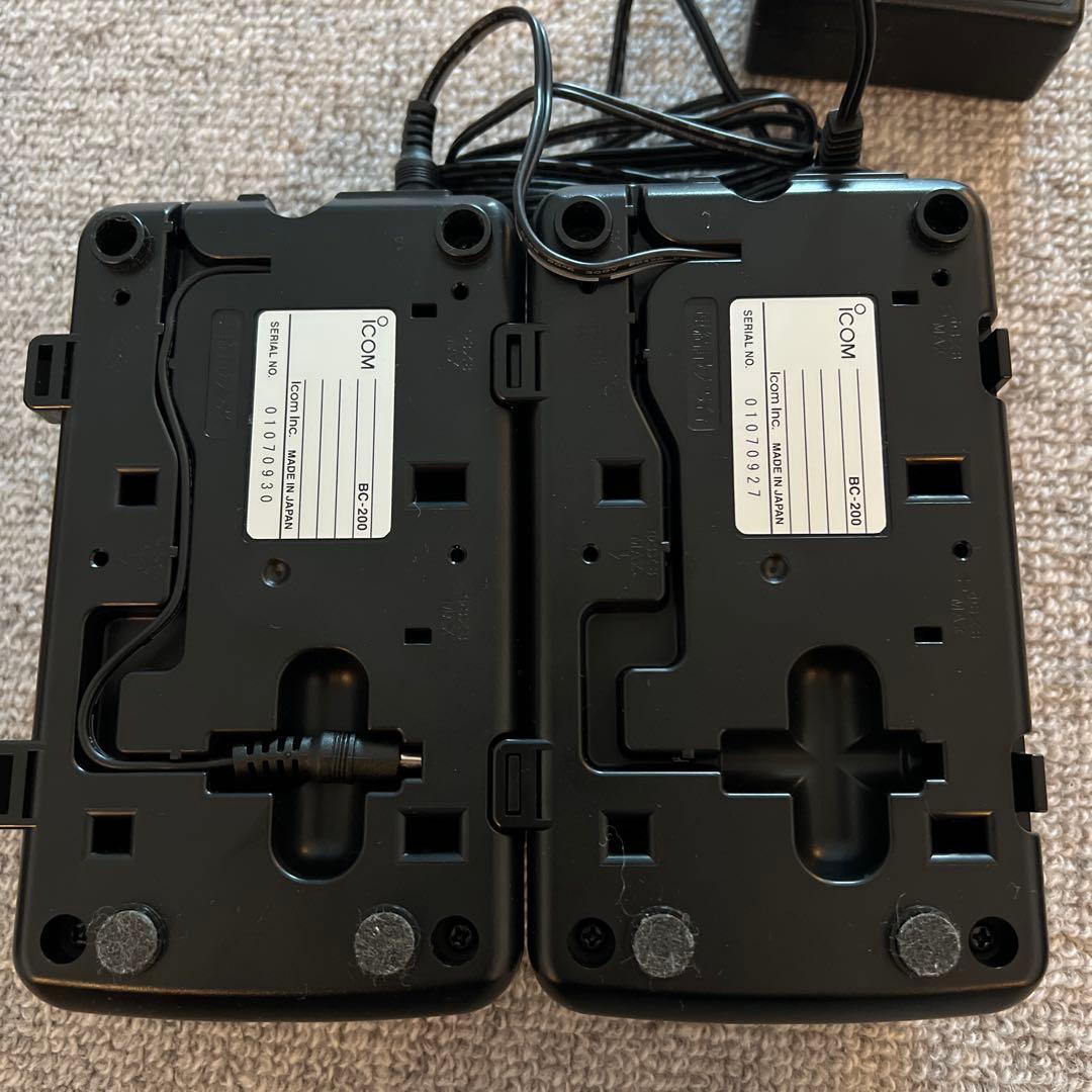 ICOM IC−4350 4台セット スピーカーマイク2個、充電器付き