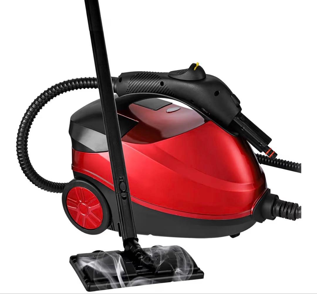 24時間以内発送　Moongiantgo スチームクリーナー 赤