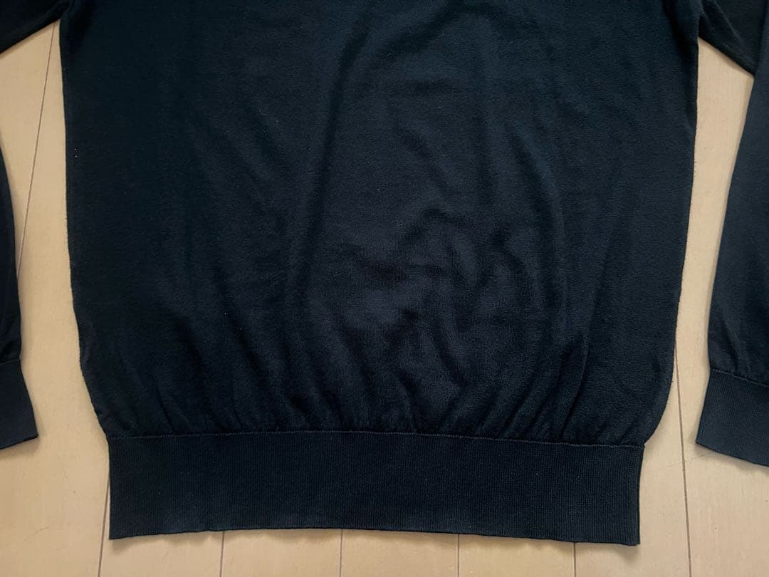 John Smedley クルーネック　ニット　シーアイランドコットン M 黒