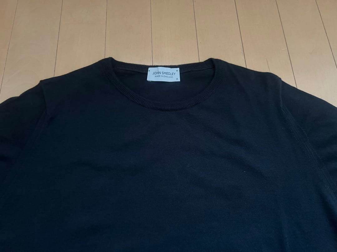 John Smedley クルーネック　ニット　シーアイランドコットン M 黒