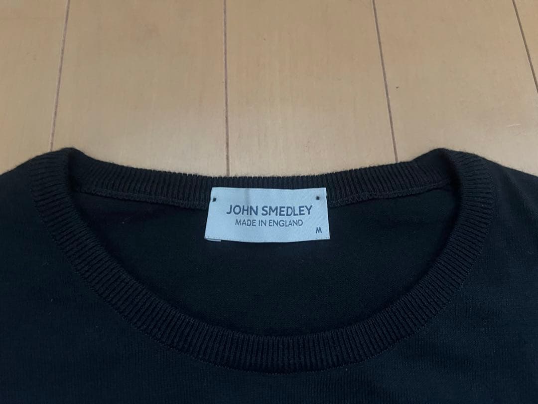 John Smedley クルーネック　ニット　シーアイランドコットン M 黒