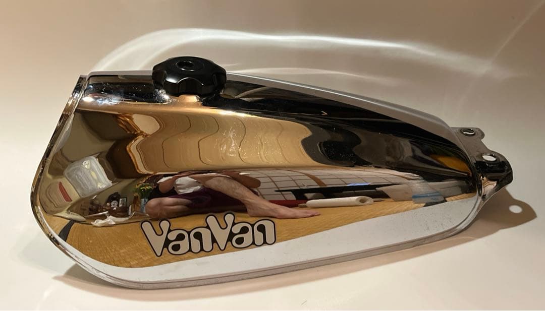 スズキ　バンバン200純正メッキタンク　美品