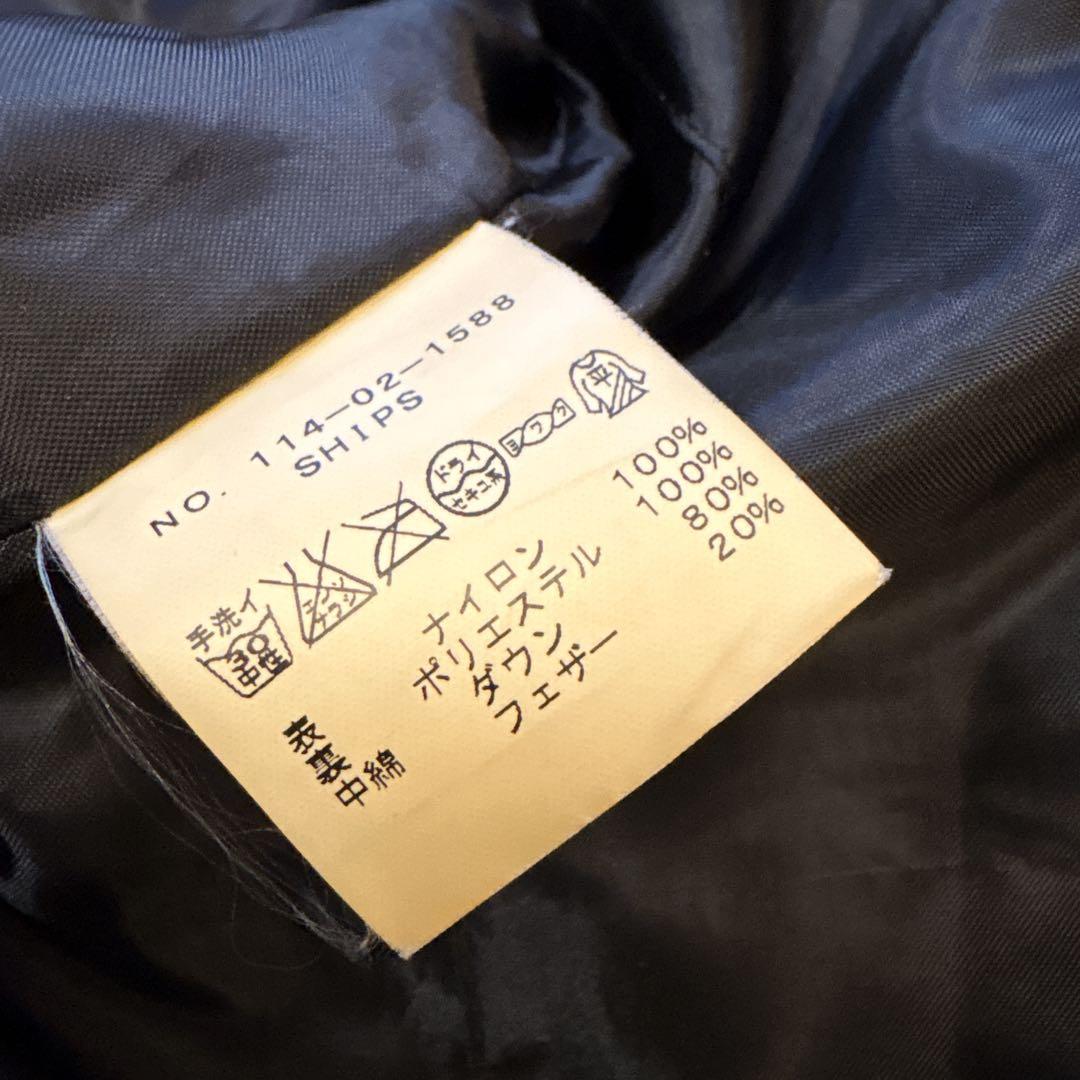 y2k archive ダウンジャケット フード ファー 短丈 微光沢 お兄系