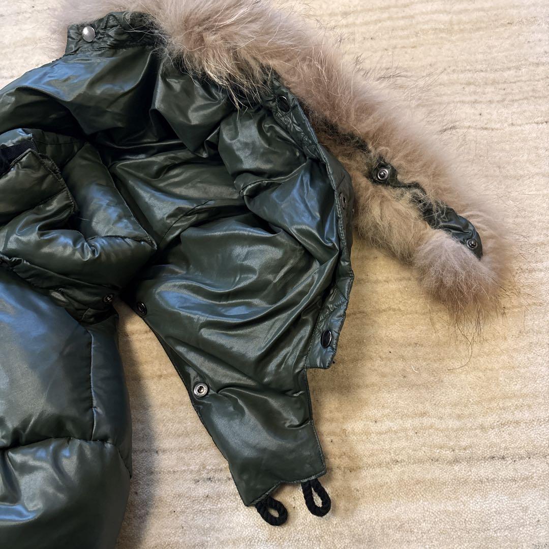 y2k archive ダウンジャケット フード ファー 短丈 微光沢 お兄系