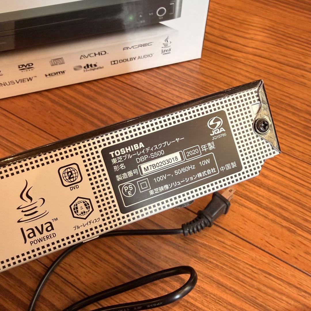 TOSHIBA ブルーレイディスクプレーヤー DBP-S500