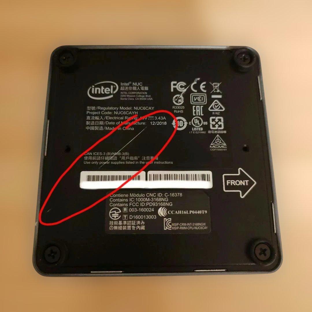 Intel ミニPC 7世代 SSD128GB Linux（ZorinOS)