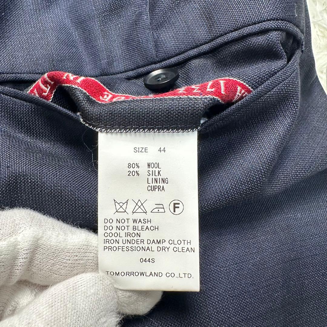 希少 極美品 トゥモローランド ピルグリム 英国×伊生地 シルク混 光沢 上下