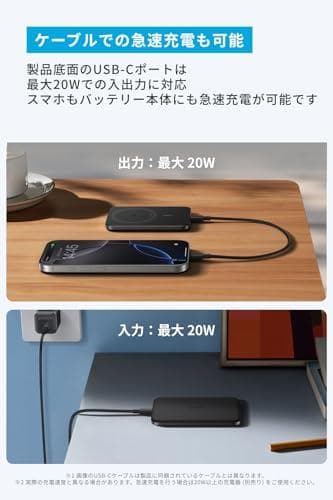 スマホアクセサリー Anker Nano Power Bank (5000mAh, MagGo, m