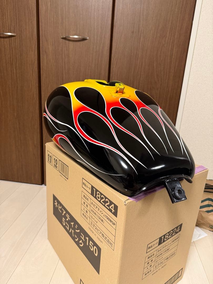 バルカンVN400 VN400c 純正タンク　フレイムス塗装　ファイヤーパターン