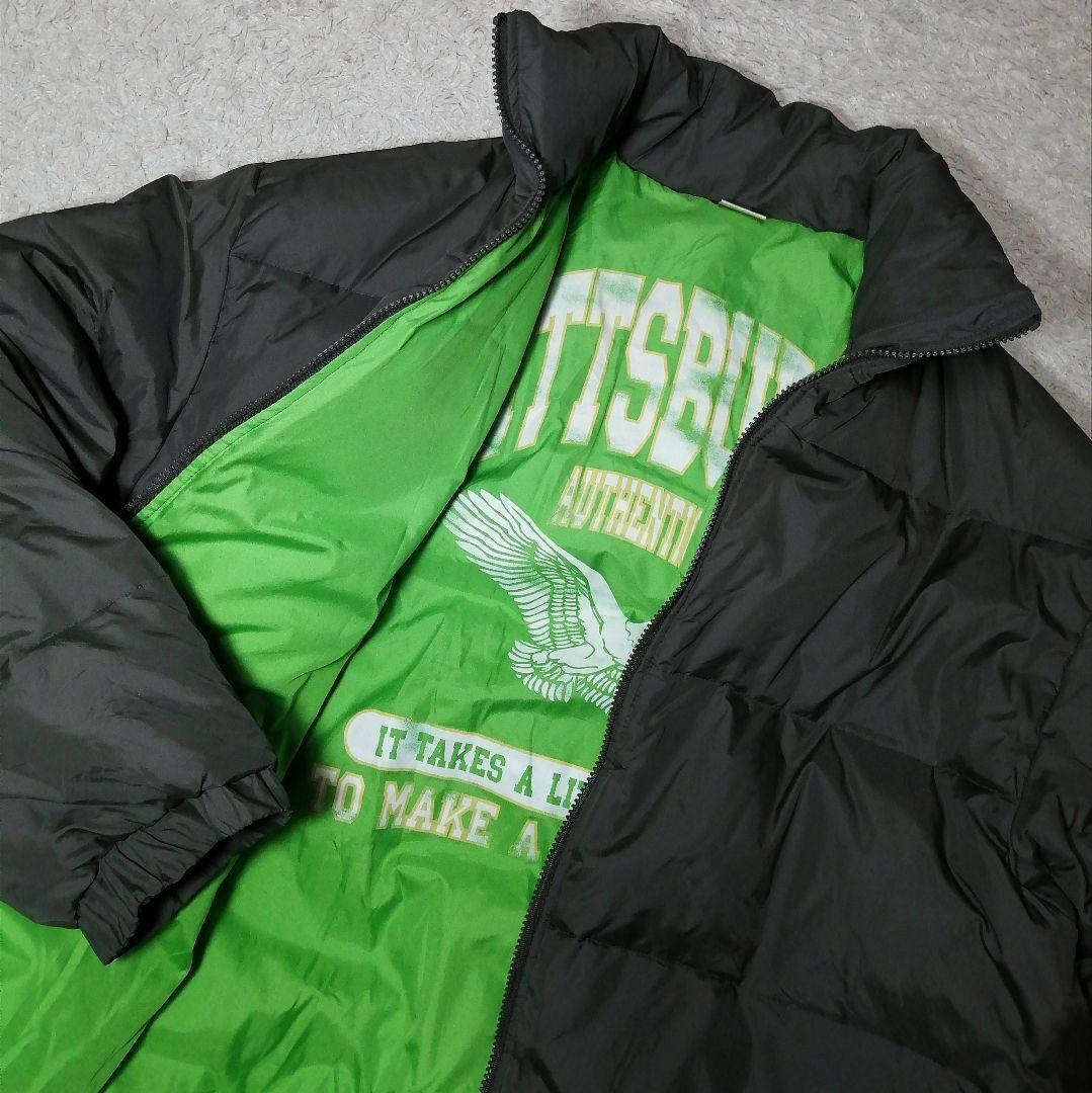 ★90s★チャンピオン★ダウンジャケット 4L 超ビッグサイズ オリーブドラブ