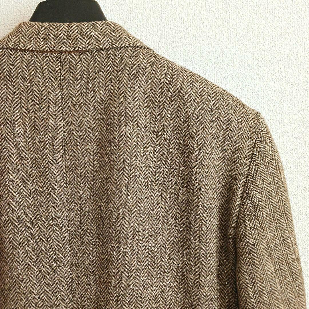 Sears ブラウン ツイード ジャケット ウール ヘリンボーン ヴィンテージ