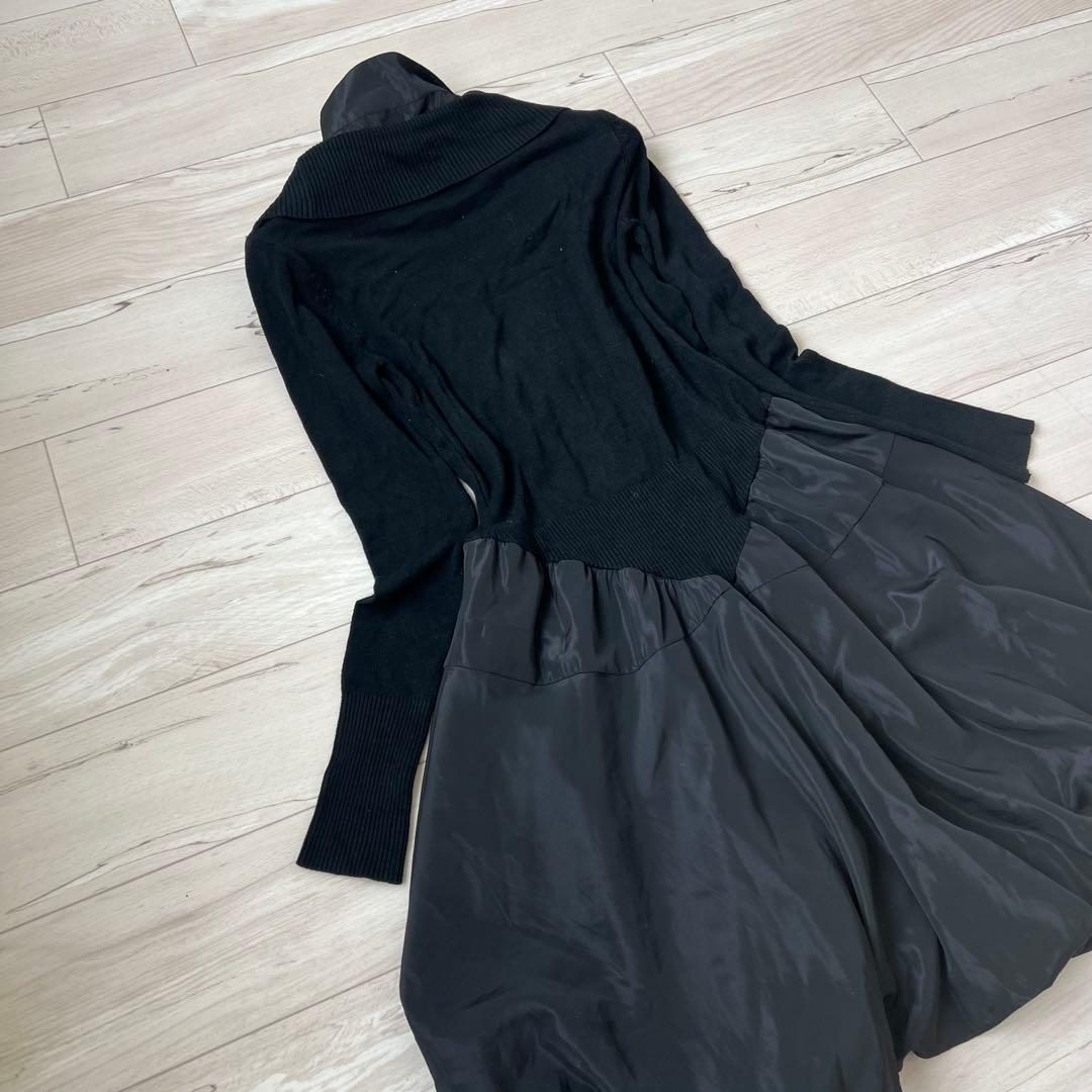 【美品】エイココンドウ　イーセンセーション　切り替え　バルーンワンピース　44