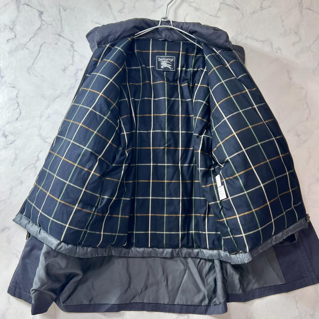 バーバリー長袖ダウンライナーコート 肉厚 ライナー単体着用可 XL相当B1297