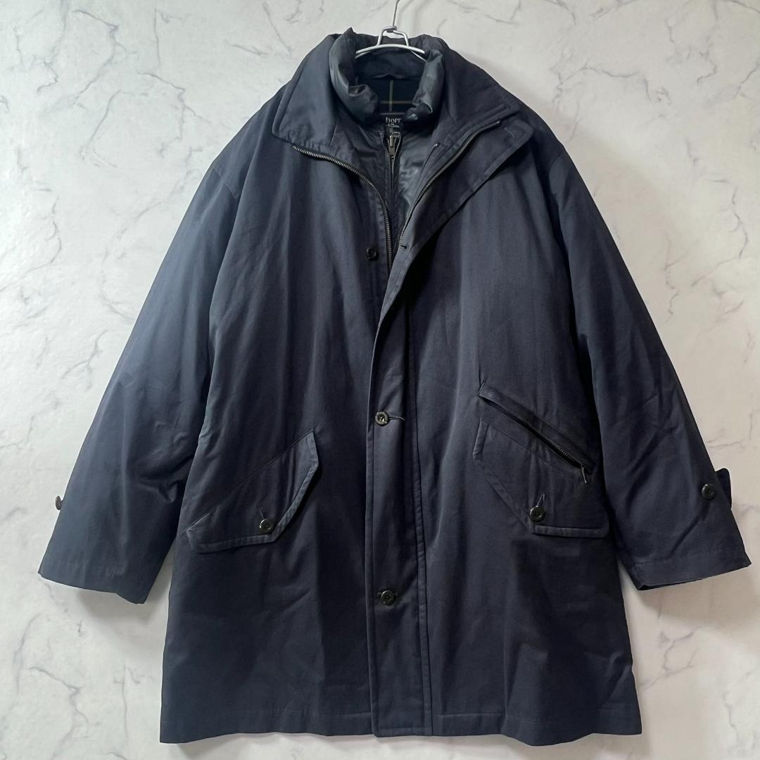 バーバリー長袖ダウンライナーコート 肉厚 ライナー単体着用可 XL相当B1297