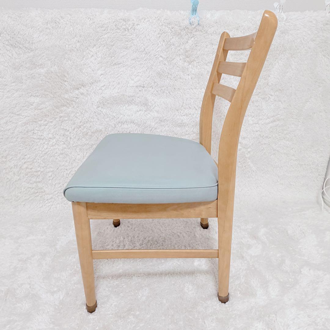 カリモク ダイニングチェア CA1805KN 水色 座面良好