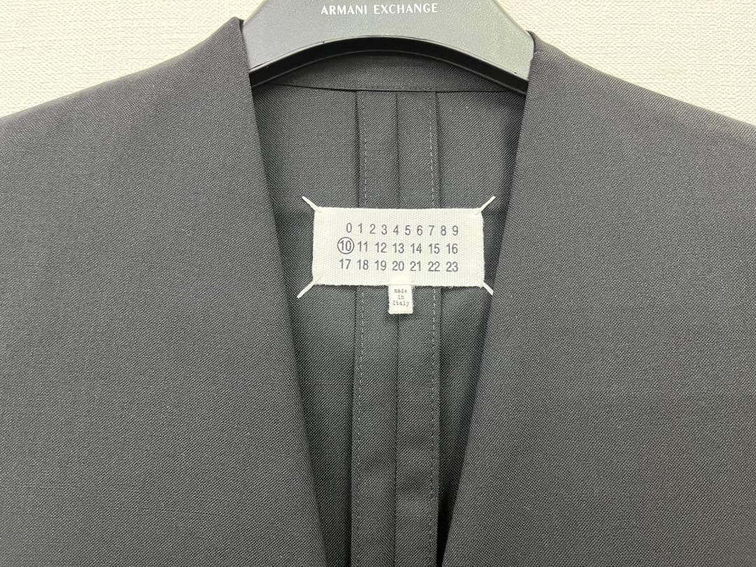 美品　Maison Margiela ノーカラージャケット