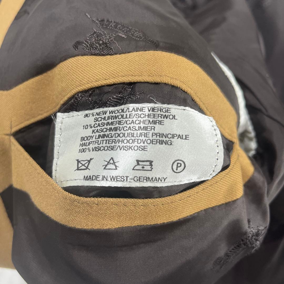 ✨美品 バーバリーズ カシミヤ混 テーラードジャケット 金ボタン 希少キャメル