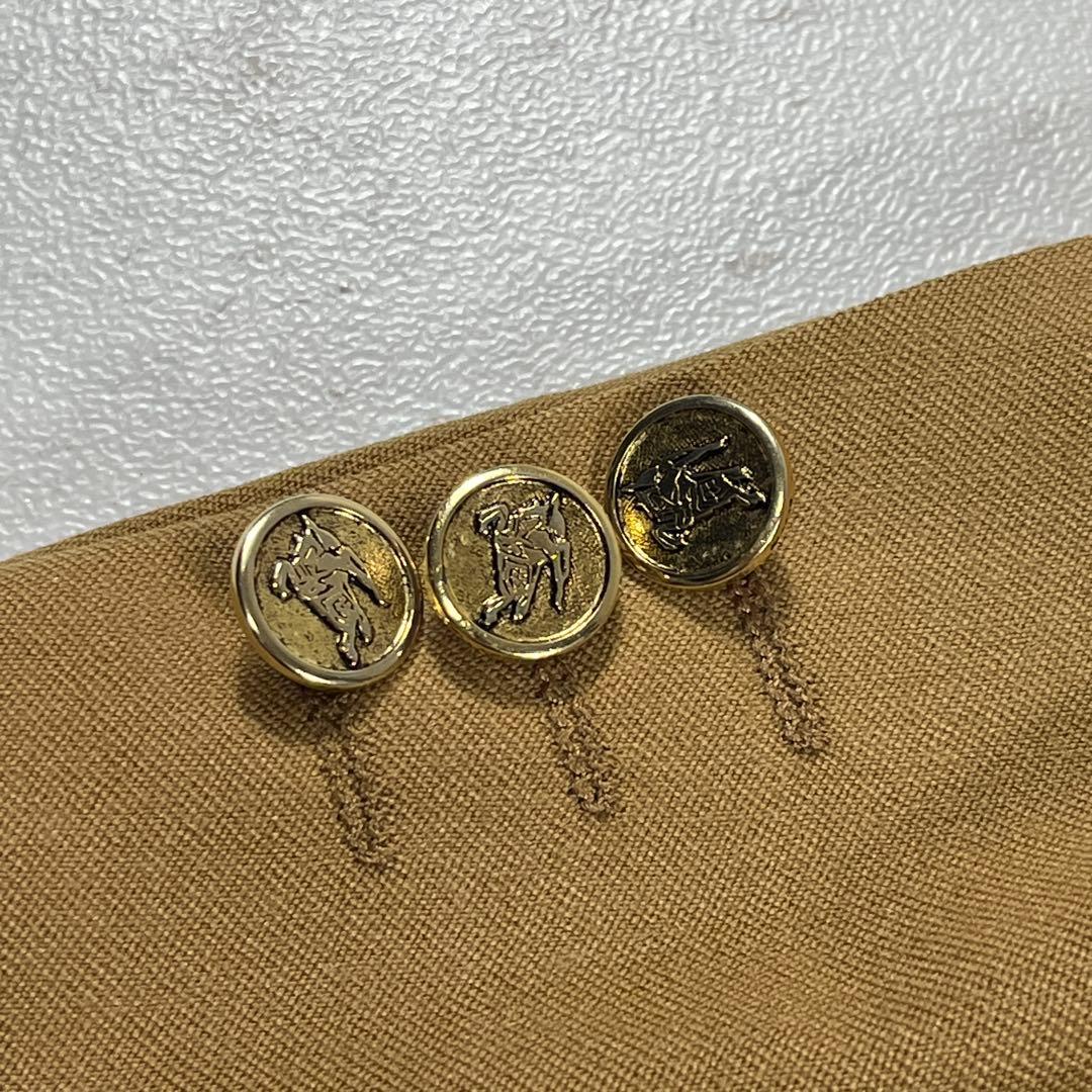 ✨美品 バーバリーズ カシミヤ混 テーラードジャケット 金ボタン 希少キャメル