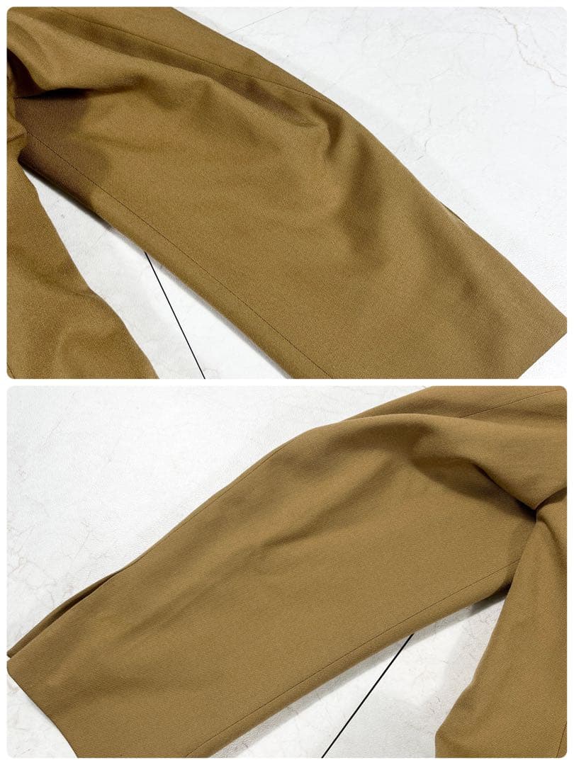 ✨美品 バーバリーズ カシミヤ混 テーラードジャケット 金ボタン 希少キャメル