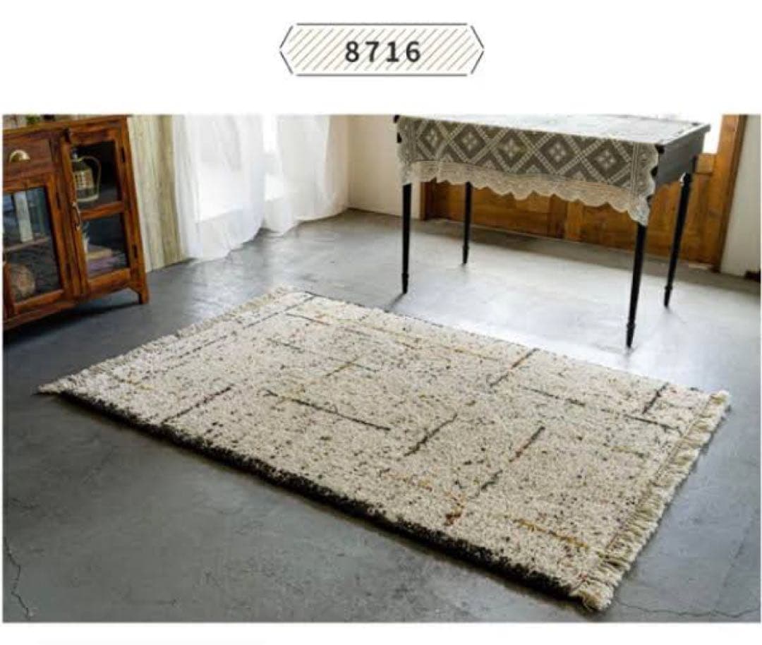 私がお届けします！ ほぼ未使用 モリヨシ カサブランカ 135×190cm ラグ