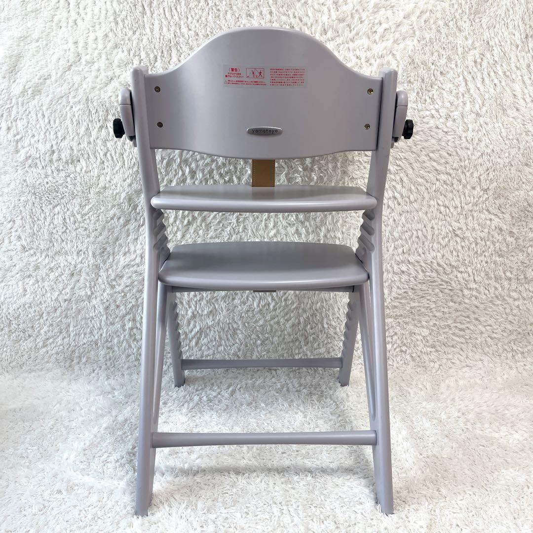 大和屋 アッフルチェア ハイチェア ソフトラベンダー セーフティチェアベルト