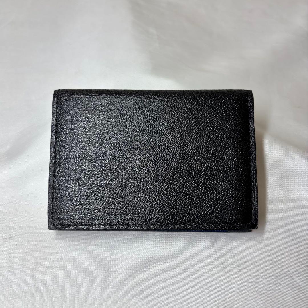 【新品】　ラルコバレーノ　ビジネスカードケース　名刺入れ　シボ革　ユニセックス