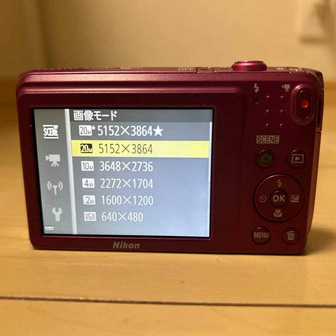 Nikon COOLPIX S3700 クールピクス　デジタルカメラ　ピンク